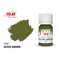 Акрилова фарба Olive Green : Оливково-зелений ICM1068