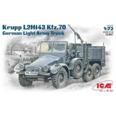 Збірна модель 1:72 Німецький вантажний автомобіль Крупп L2H143 Kfz70 ICM 72451