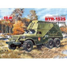 Збірна модель 1:72 Бронетранспортер БТР-152S пересувний командний пункт ICM 72511