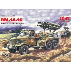 Збірна модель 1:72 Радянська РСЗВ БM-14-16 ICM 72581
