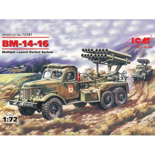 Бронетехника и артиллерия ICM72581 BM-14-16 Soviet rocket volley system