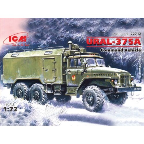 Бронетехника и артиллерия ICM72712 Ural-375D Soviet Army command truck
