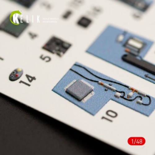 Декали F:A-18A "Hornet" 3D декаль интерьер для комплекта Kinetic 1:48 КЕЛИК K48028