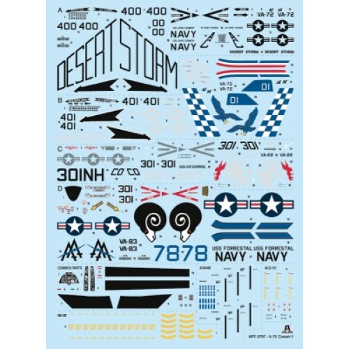 Сборная модель самолета Сборная модель 1:48 Самолет А-7Е Корсар II Италери 2797 1:48