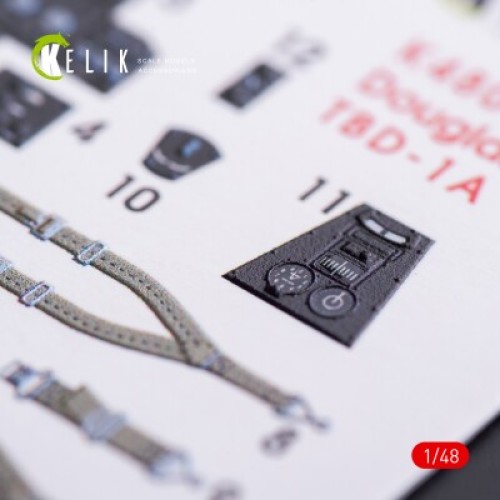 Декалі TBD-1A Douglas 3D декаль інтер'єр для комплекту GWH 1:48 KELIK K48008