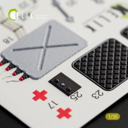 Декалі Mi-17 NATO (Black version) 3D декаль інтер'єр для комплекту Trumpeter 1:35 KELIK K35005