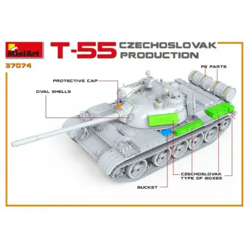 Бронетехника и артиллерия Танк T-55 (Чехословацкое производство)