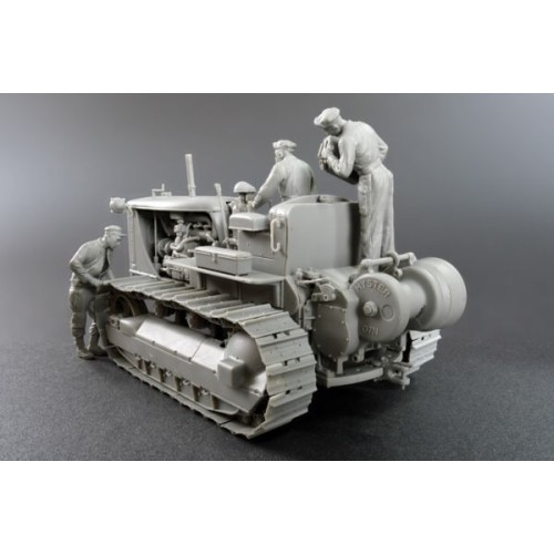 Бронетехніка та артилерія Збірна модель 1:35 Американський тягач з буксирувальною лебідкою та екіпажем MiniArt 35225