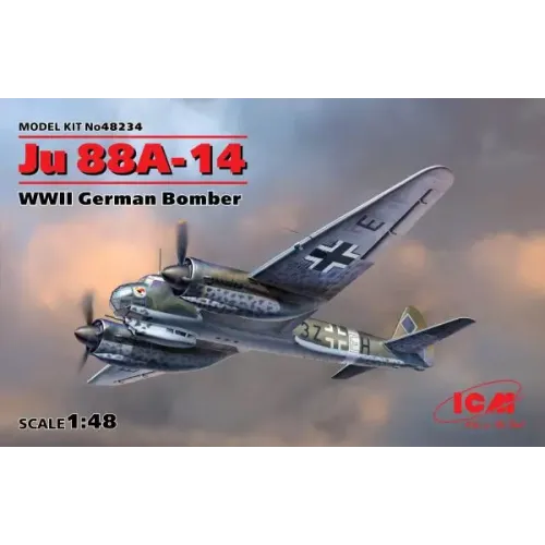 Збірна модель літака Німецький бомбардувальник Ju 88A-14 1:48