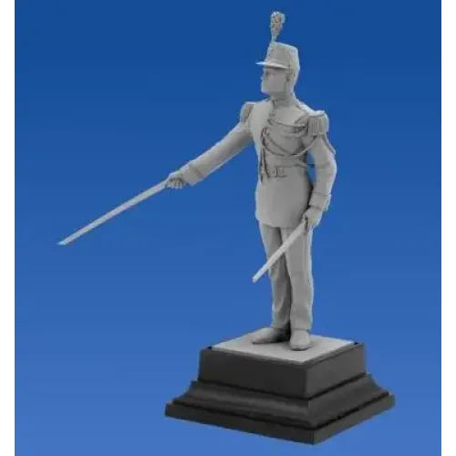 Фігури та мініатюри Збірна модель 1:16 Фігура Офіцер Республіканської гвардії Франції ICM 16004
