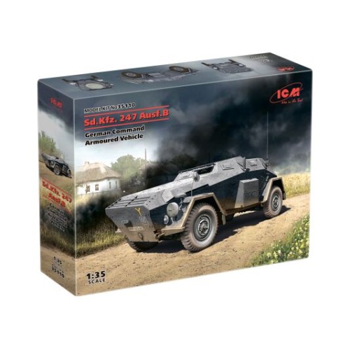 Бронетехніка та артилерія Збірна модель 1:35 Бронеавтомобіль Sd.Kfz. 247 Ausf.B ICM 35110