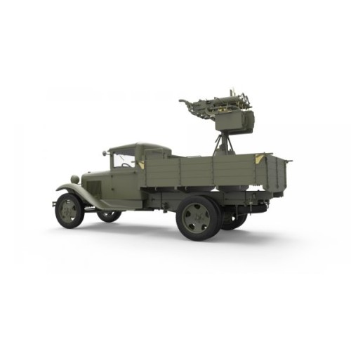 Бронетехника и артиллерия Военный 1,5 тонный грузовик с пулеметом "M-4 Maxim" AA 1:35