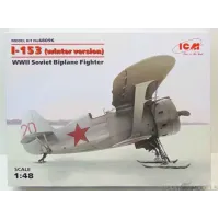 Сборная модель 1:48 Советский истребитель-биплан I-153 (зимняя версия) ICM 48096