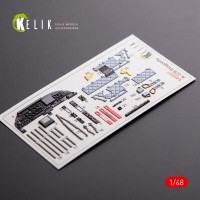 A-37B Dragon 3D декаль інтер'єр для комплекту Trumpeter 1:48 KELIK K48007