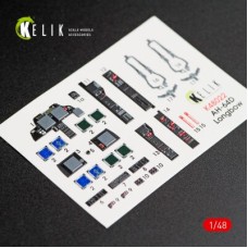 AH-64D "Apache Longbow" 3D декаль интерьер для комплекта Academy 1:48 КЕЛИК K48022