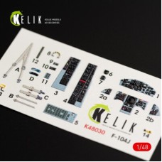 F-104J "Starfighter II" 3D декаль интерьер для комплекта Kinetic 1:48 КЕЛИК K48030