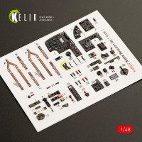Bristol Beaufort Mk.1 type 1 3D декаль інтер'єр для комплекту ICM 1:48 KELIK K48037