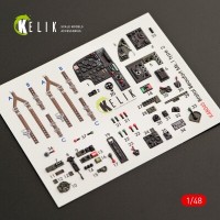 Bristol Beaufort Mk.1 type 2 3D декаль інтер'єр для комплекту ICM 1:48 KELIK K48045