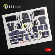 F-35A "Lightning II" 3D декаль интерьер для комплекта Kitty Hawk 1:48 КЕЛИК K48047