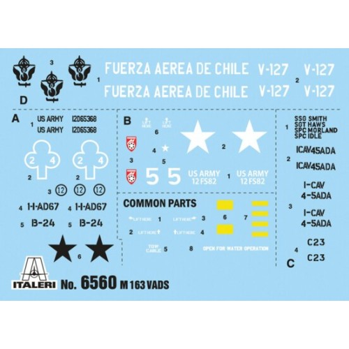 Бронетехніка та артилерія Збірна модель 1:35 Система ППО VADS Vulcan Italeri 6560