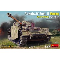 Збірна модель 1:35 Танк Pz.Kpfw.IV Ausf. H Вомаг ранній випуск травень 1943 р. з інтер'єром Miniart 35298