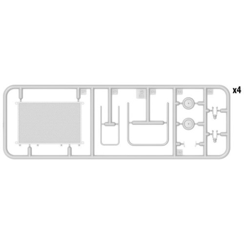 Набори деталіровки Збірна модель 1:35 Набір будівельні ліса Miniart 35605