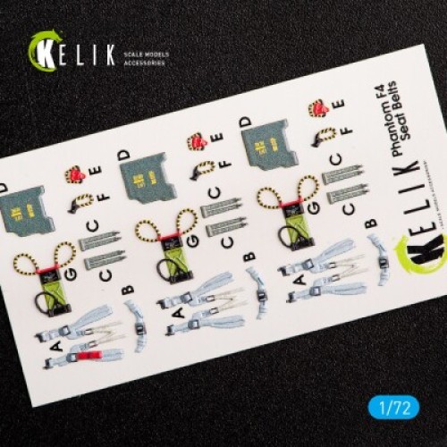 Декали F-4D Phantom II 3D декаль интерьер для комплекта FineMolds 1:72 КЕЛИК K72014