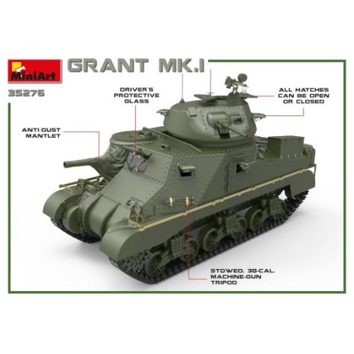 Бронетехника и артиллерия Танк GRANT Mk.I 1:35