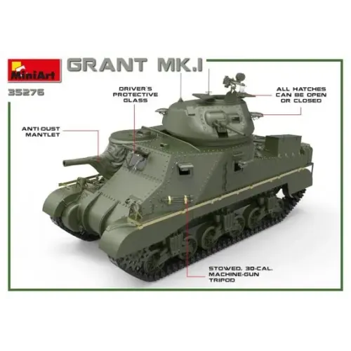 Бронетехника и артиллерия Танк GRANT Mk.I 1:35