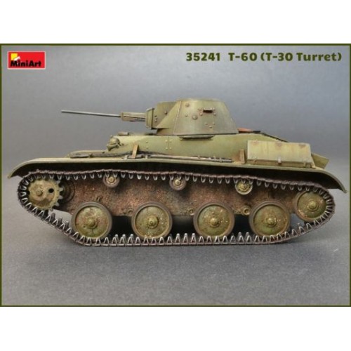 Бронетехніка та артилерія Збірна модель 1:35 Танк Т-60 (Т-30 башта) з інтер'єром Miniart 35241