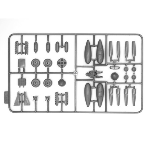 Збірна модель літака Збірна модель 1:48 американський винищувач Мустанг Р-51 В з пілотами і техніками ICM 48125 1:48