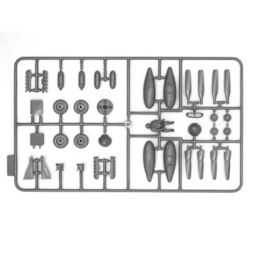 Сборная модель самолета Сборная модель 1:48 американский истребитель Мустанг Р-51 В с пилотами и техниками ICM 48125 1:48