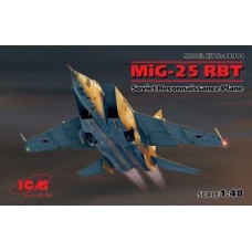 Сборная модель 1:48 советского самолета-разведчика МиГ-25 РБТ, ICM48901