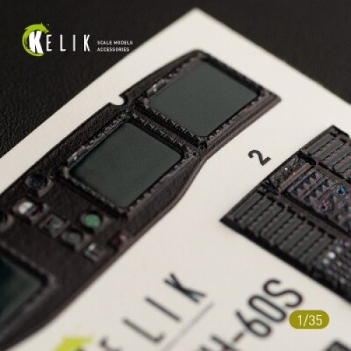 Декали MH-60S Knight Hawk 3D декаль интерьер для комплекта Kitty Hawk 1:35 КЕЛИК K35011