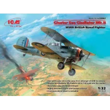 Сборная модель 1:32 Британский истребитель Gloster Sea Gladiator Mk.II ICM 32042