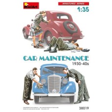 Сборная модель 1:35 Фигуры технического обслуживания автомобиля 30-40г. Миниарт 38019