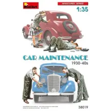 Сборная модель 1:35 Фигуры технического обслуживания автомобиля 30-40г. Миниарт 38019