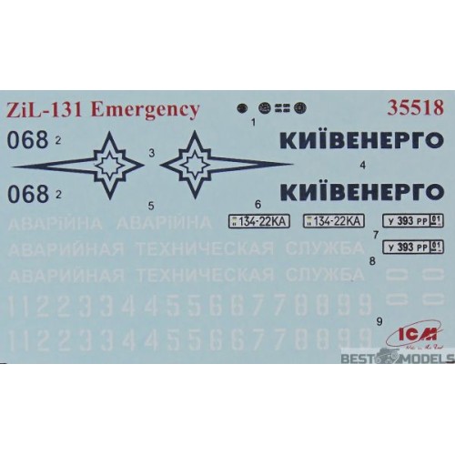 Авто-мото Збірна модель 1:35 Радянський автомобіль технічної допомоги ЗІЛ-131 ICM 35518
