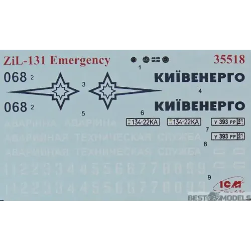 Авто-мото Сборная модель 1:35 Советский автомобиль технической помощи ЗИЛ-131 ICM 35518