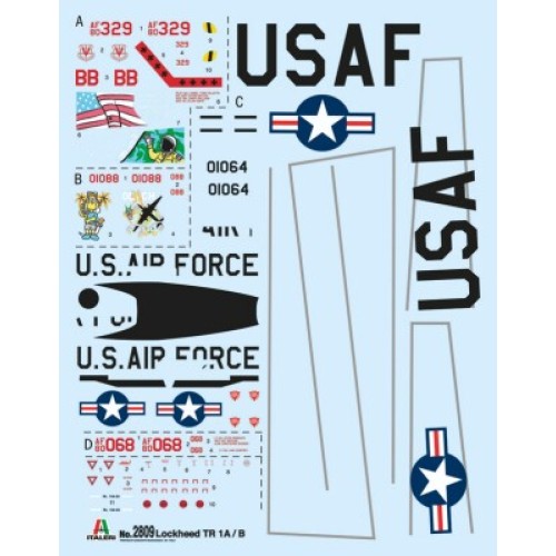 Сборная модель самолета Cборная модель 1:48 Самолет Lockheed Martin U-2 TR-1A:B Италери 2809 1:48