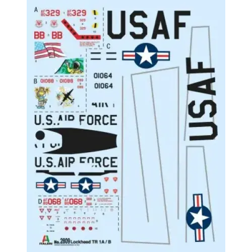 Сборная модель самолета Cборная модель 1:48 Самолет Lockheed Martin U-2 TR-1A:B Италери 2809 1:48