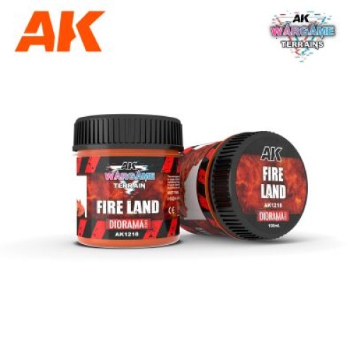 Фарби та інше AK Interactive TM FIRE LAND – WARGAME TERRAINS – 100ML