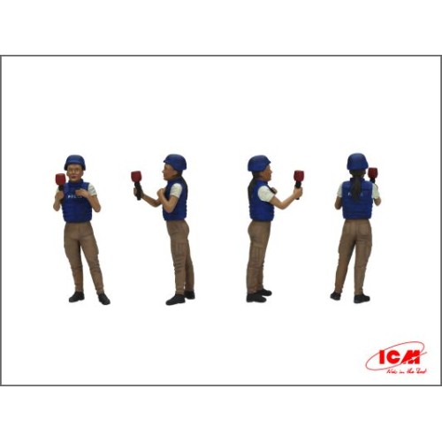 Фігури та мініатюри Збірна модель 1:35 фігури журналісти на війні ICM35751