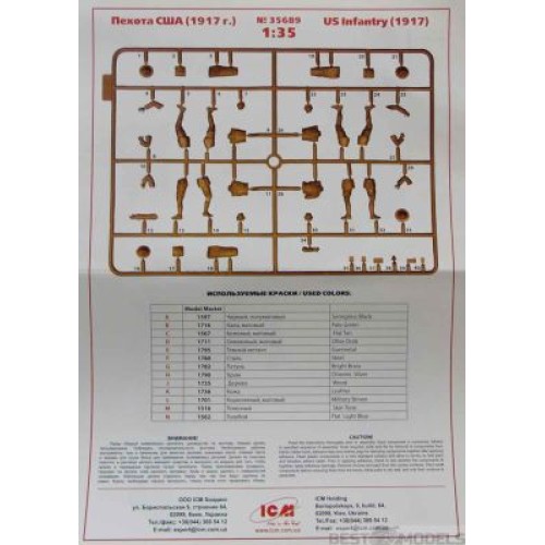 Фигуры и миниатюры Пехота США (1917 г.)