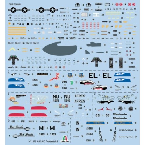 Сборная модель самолета Сборная модель 1:72 Самолет А-10 A:C Thunderbolt II (Война в Персидском заливе) Италери 1376 1:72