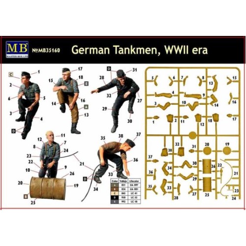 Фігури та мініатюри Німецькі танкісти часів Другої світової війни