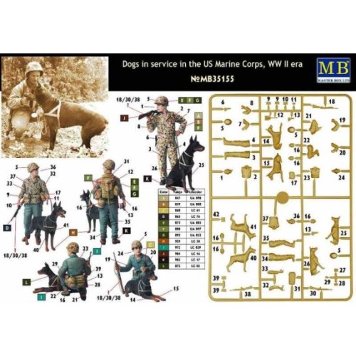 Фігури та мініатюри Собаки на службі в корпусі морської піхоти США