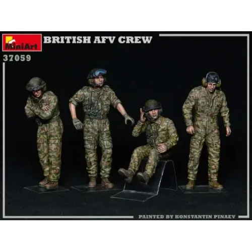 Фигуры и миниатюры Сборная модель 1:35 Фигуры британский экипаж БТР Миниарт 37059