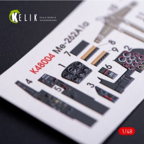 Декали ME-262A1 3D декаль интерьер для комплекта Tamiya 1:48 КЕЛИК K48004