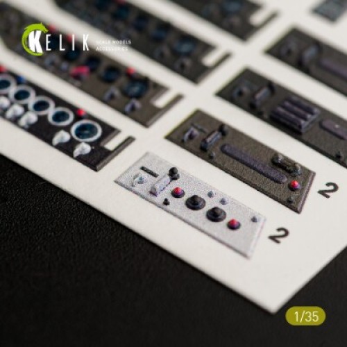 Декали Unimog 404 3D декаль интерьер для комплекта ICM 1:35 КЕЛИК K35008